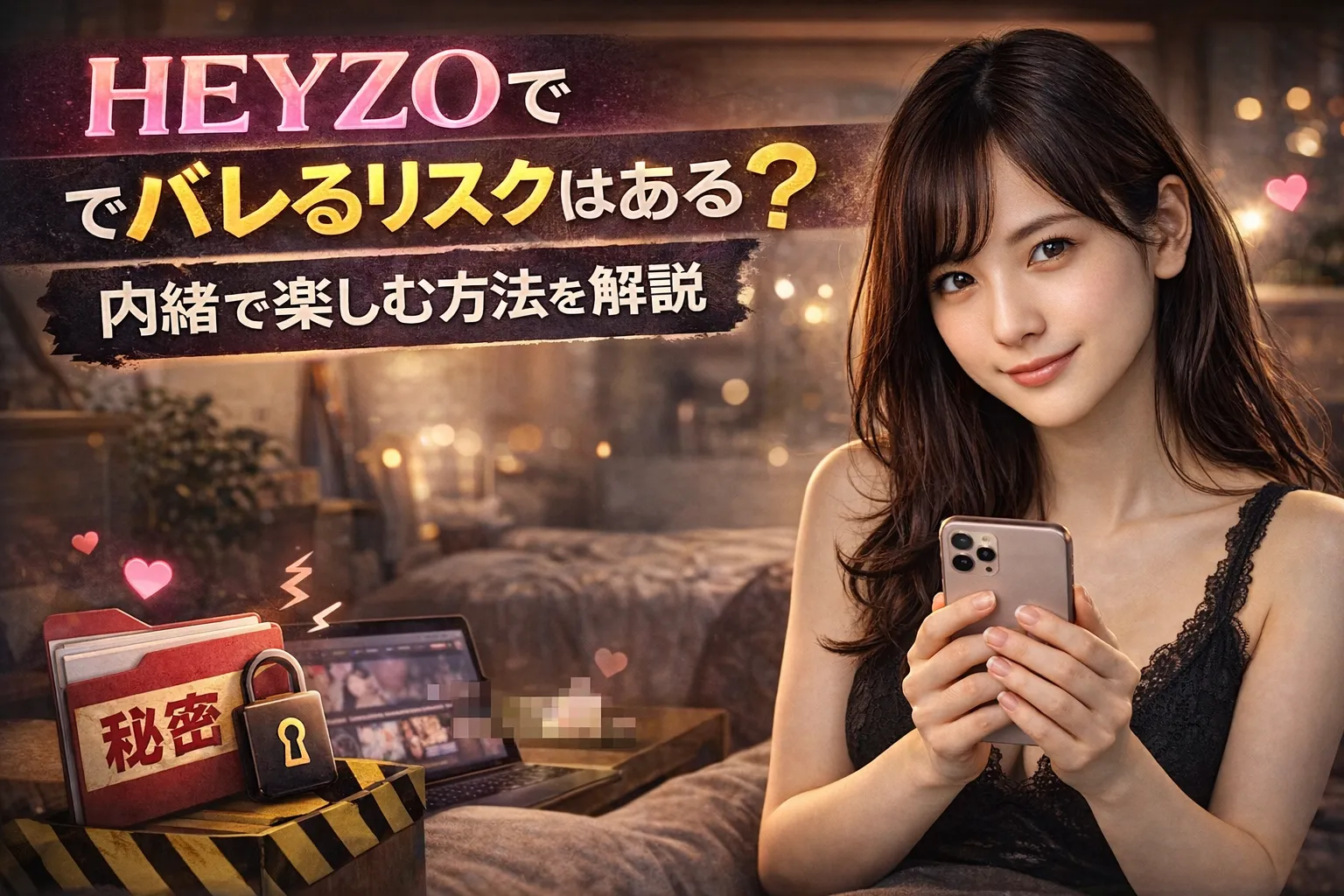 HEYZOでバレるリスクはある？内緒で楽しむ方法を解説