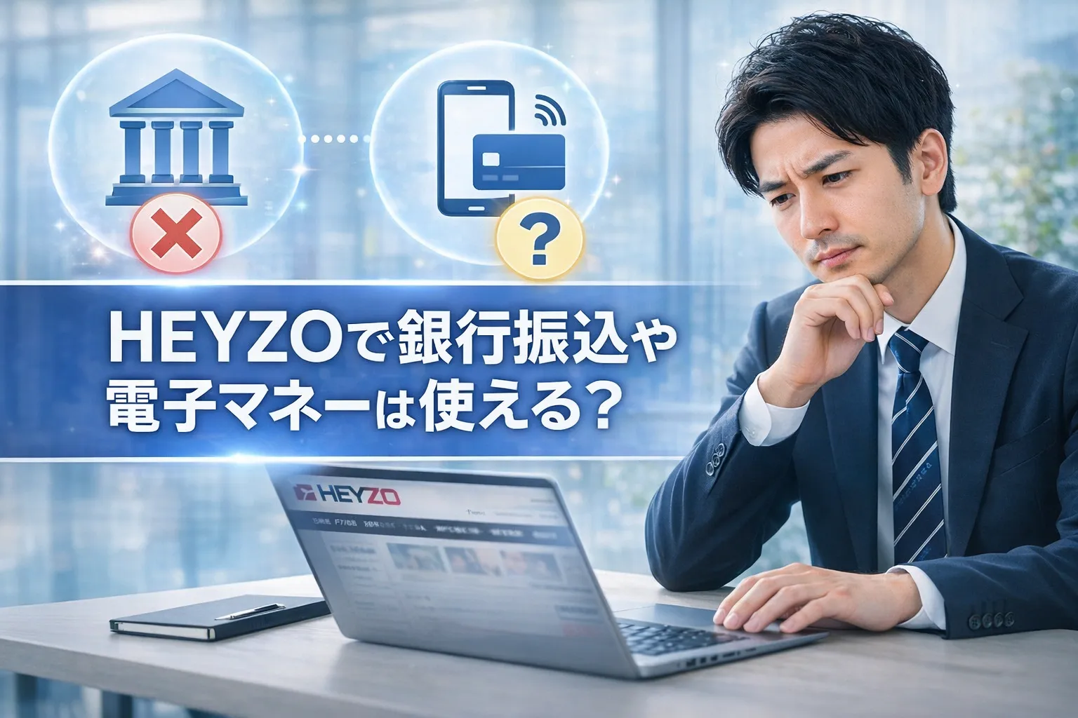 HEYZOで銀行振込や電子マネーは使える？