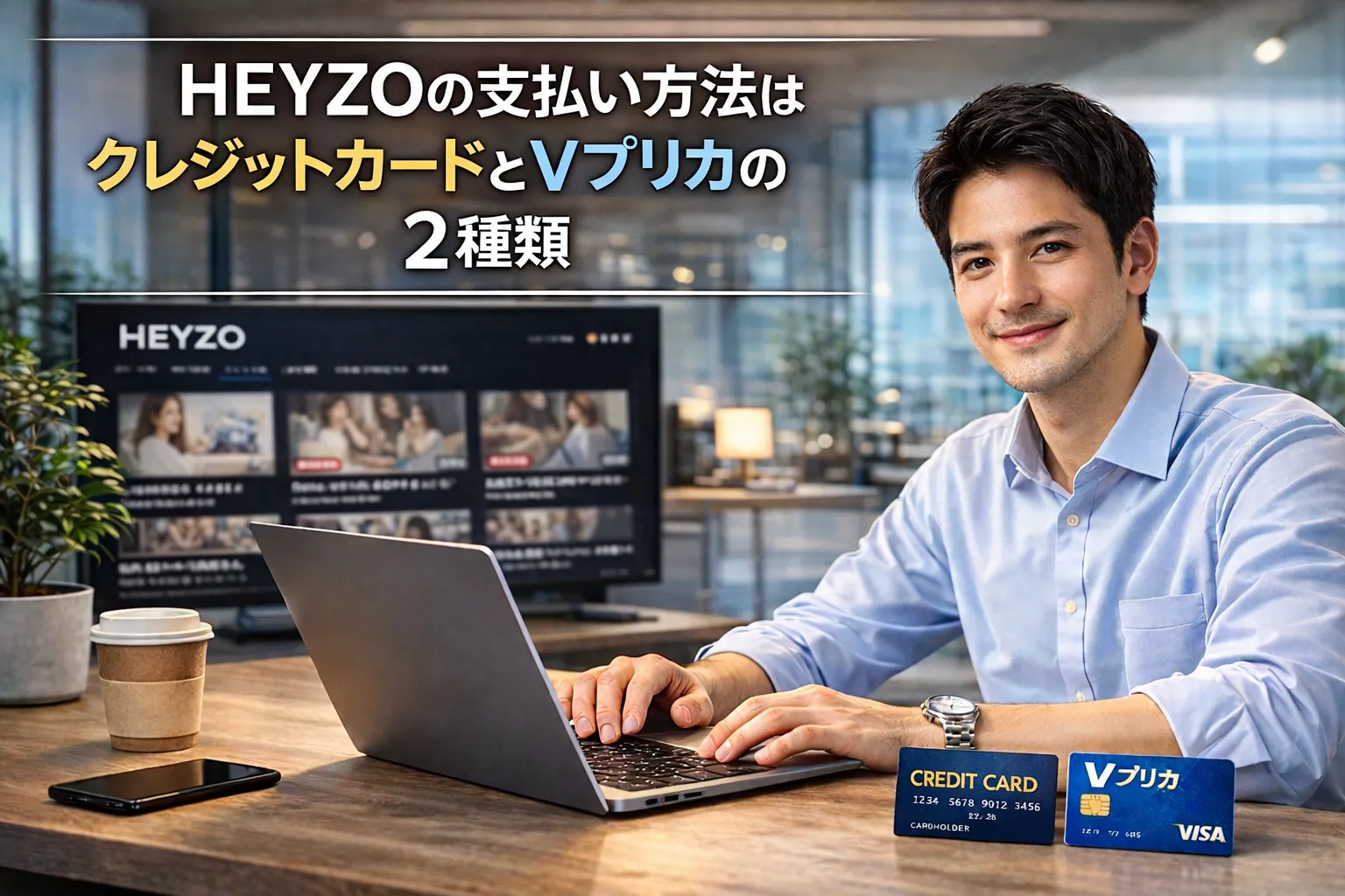 HEYZOの支払い方法はクレジットカードとVプリカの2種類