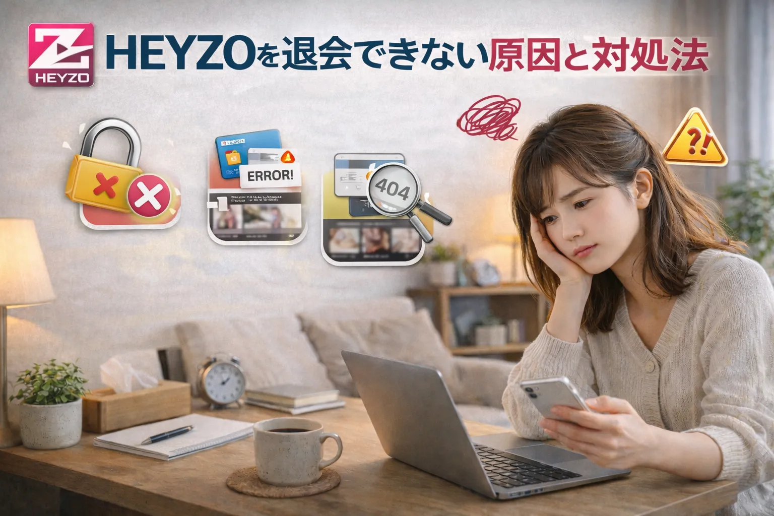 HEYZOを退会できない原因と対処法