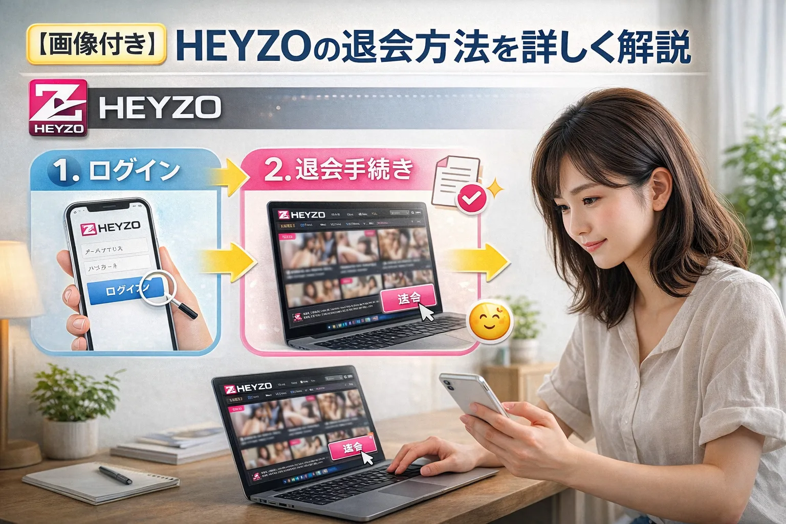 【画像付き】HEYZOの退会方法を詳しく解説
