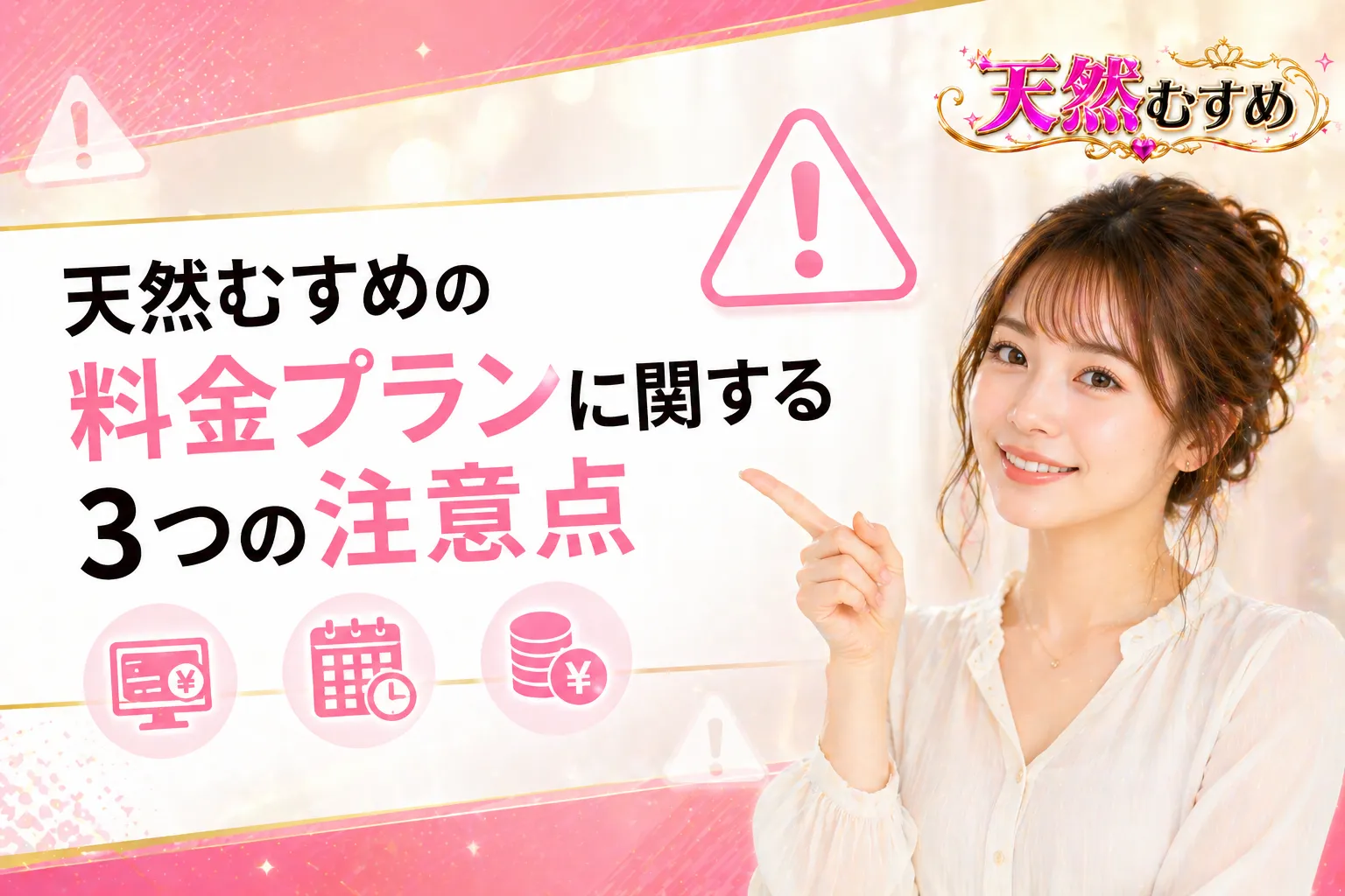 天然むすめの料金プランに関する3つの注意点