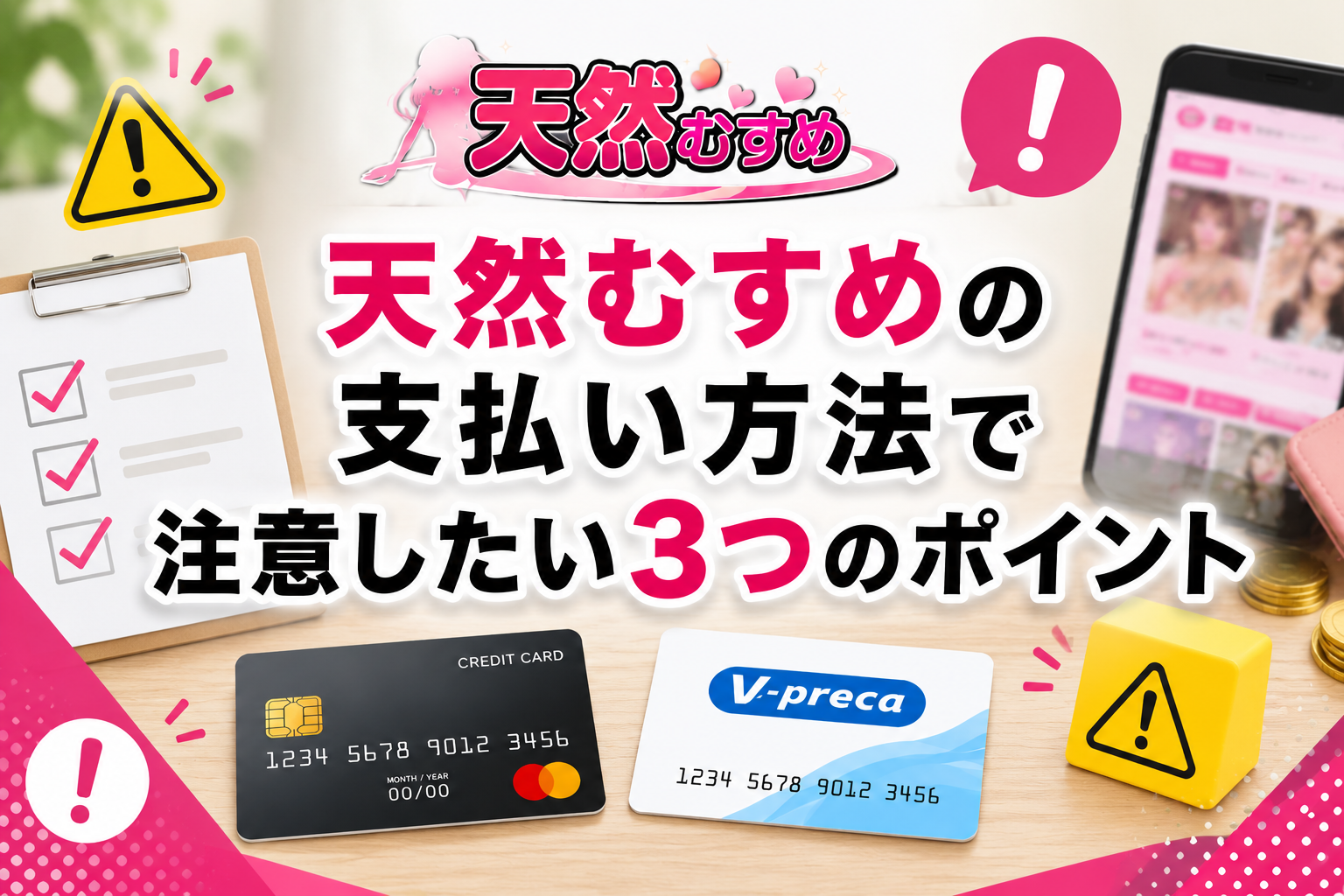 天然むすめの支払い方法で注意したい3つのポイント