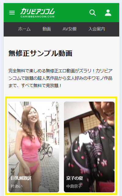 サンプル動画