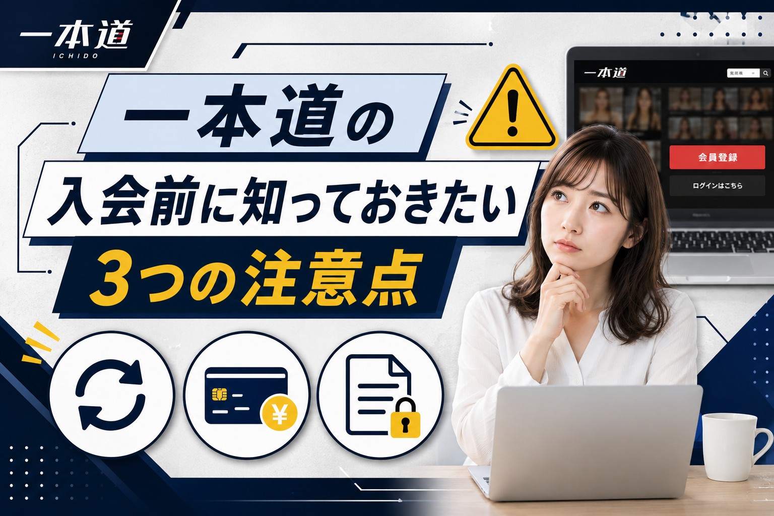 一本道の入会前に知っておきたい3つの注意点